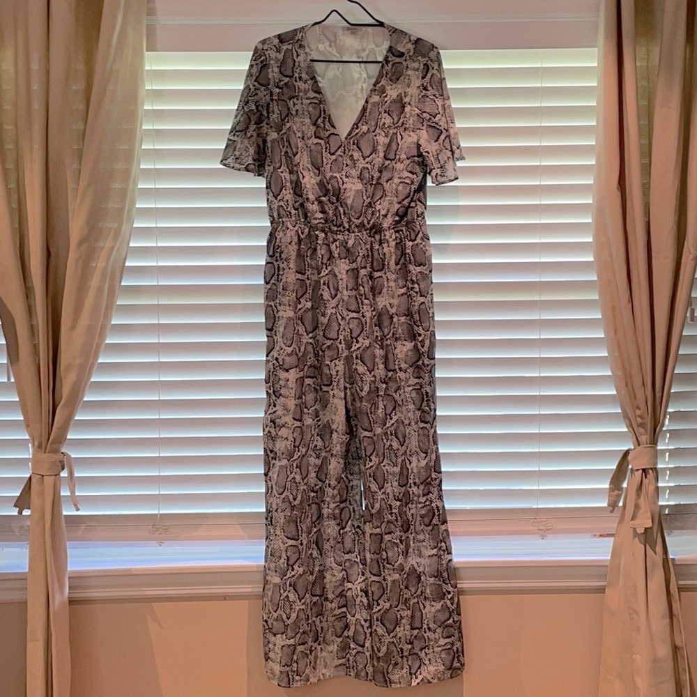 Jodifl Snakeskin Wide leg Jumpsuit
